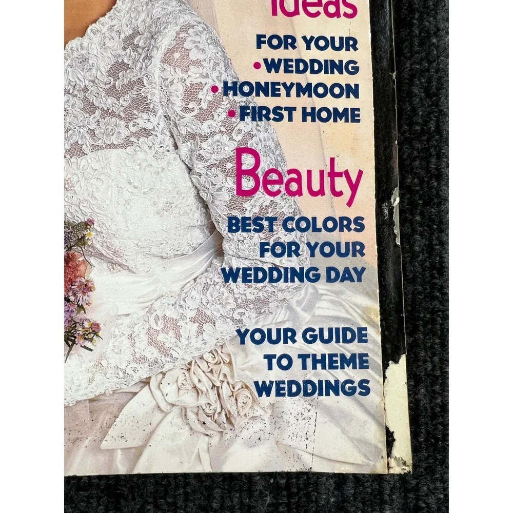 Vintage 90s MODERN BRIDE Magazine February March 1994 Retro Wedding Fashion Idea